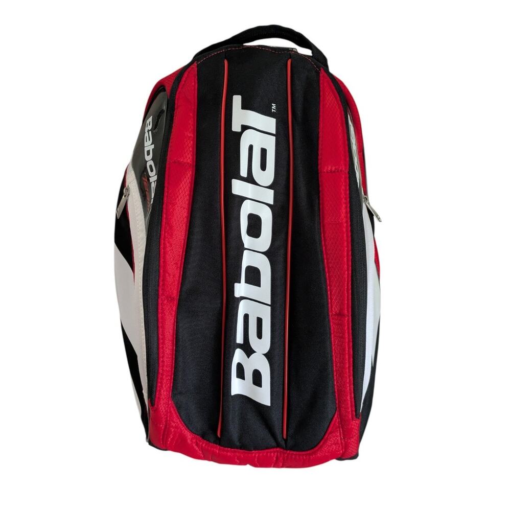 Babolat Team Red Black Tennis Racket Racquet Backpack Bag Sports Zipper